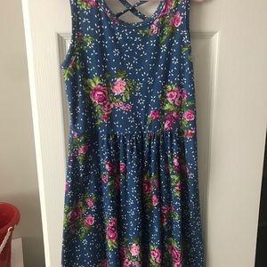Girls Floral Dress Size 5/6